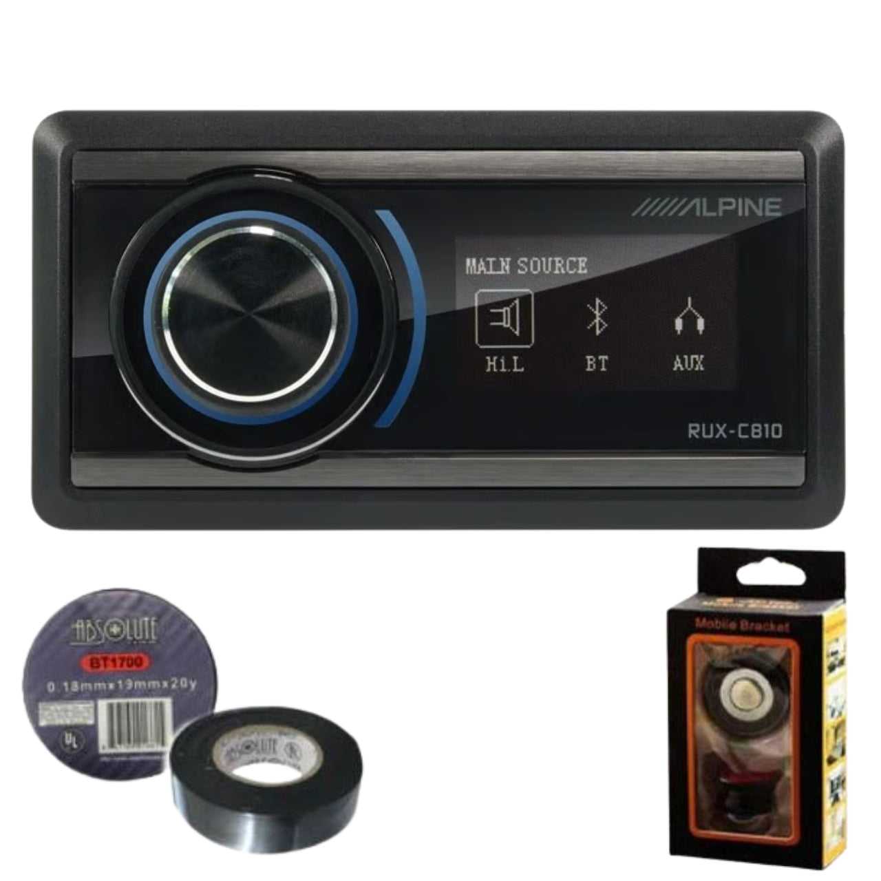 Alpine RUX-C810 Status HDP-D90 Digital Sound Processor and Amplifier Controller Bundle