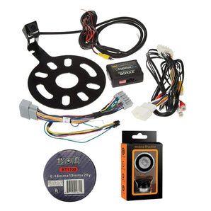 Crux RVCCH-75WM Rear-view Integration for Jeep Wrangler 2007-Up & Spare Tire Mount Camera w/ Moving Guidelines