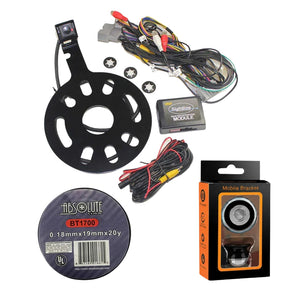 Crux RVCCH-75WT Rear-view Integration System for Jeep Wrangler 2007-2018 / WITH Spare Tire Mount Camera