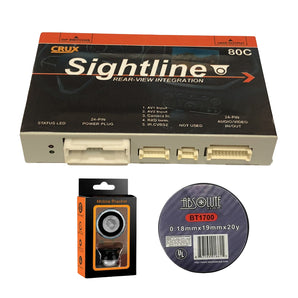 Crux RVCGM-80C Rear-View Integration Interface with AV inputs for GM 2013-2015 Vehicles with CUE, Intellilink & MyLink Systems