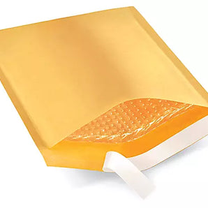 BM Paper 50Pcs Yellow Poly Bubble Mailers 6x10 Inch Padded Envelopes Bulk #0 Bubble Lined Wrap Polymailer Bags for Shipping Packaging Mailing Self Seal