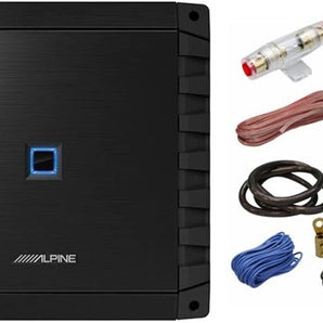 Alpine S2-A36F S-Series Class-D 4-Channel Car Amplifier & KIT4 Installation AMP Kit