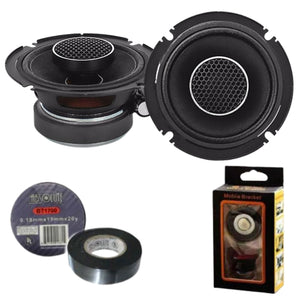 Alpine S2-S30 S-Series 3" Coaxial 2-Way Speakers, Pair Bundle