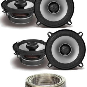 Alpine S2-S50 Car Audio 5 1/4" 220 Watt Speakers 2 Pair + 20' Wire Package