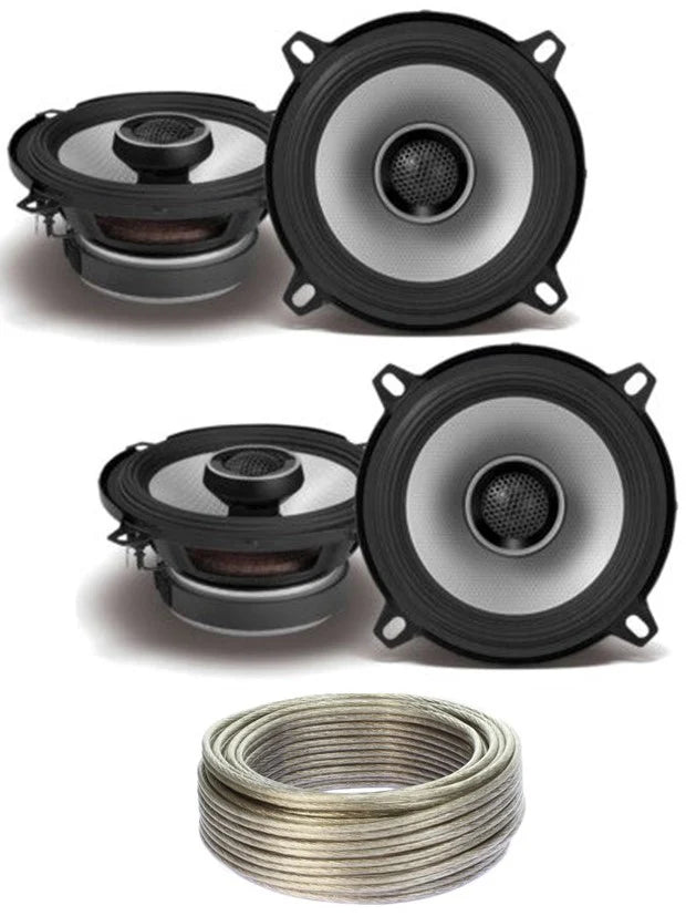 Alpine S2-S50 Car Audio 5 1/4" 220 Watt Speakers 2 Pair + 20' Wire Package