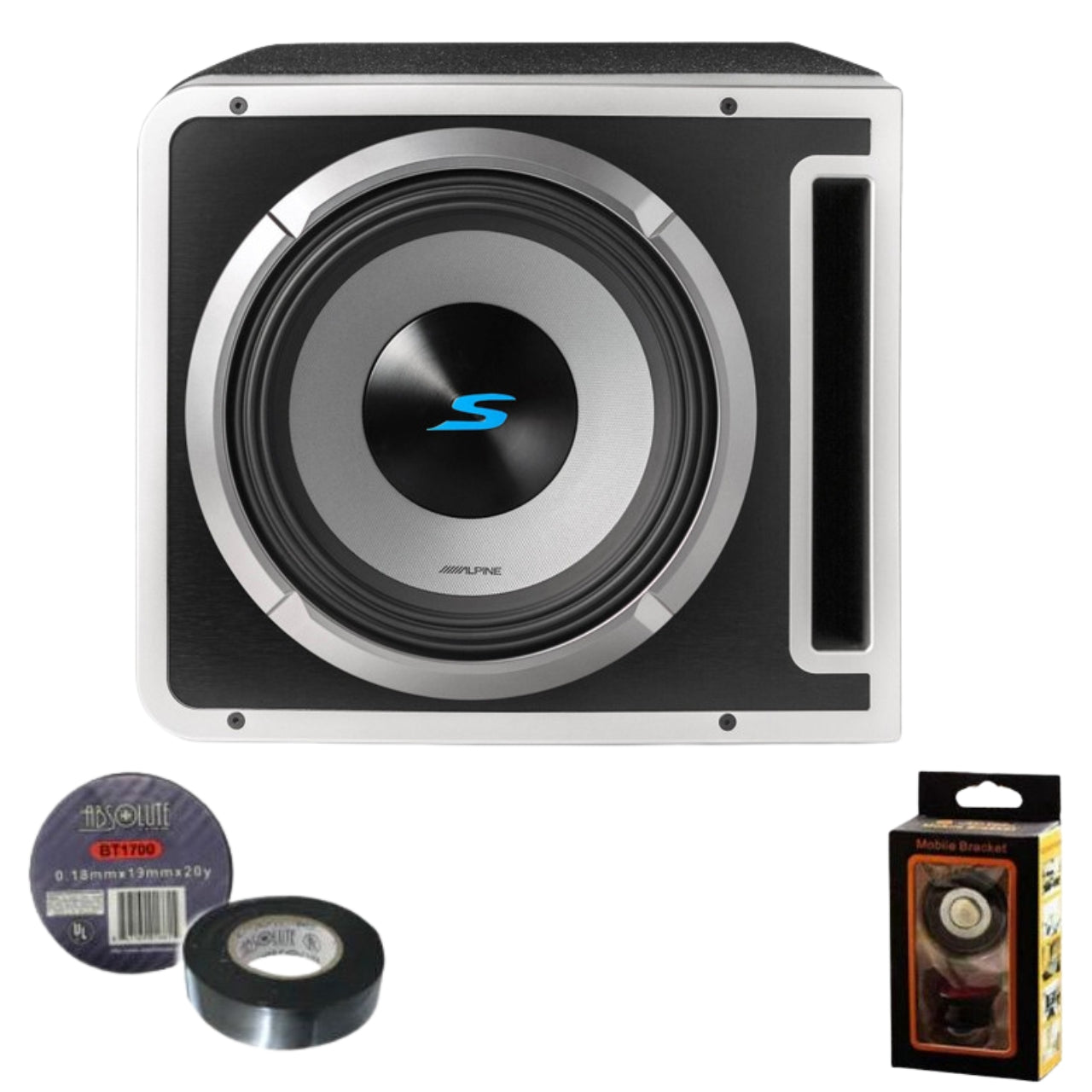 Alpine S2-SB10V 10" Halo S-Series Preloaded Subwoofer Ported Enclosure Bundle