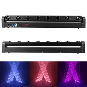 2 MR DJ ELMH800 8 Eye 8x12W RGBW LED Beam Moving Head Spotlight Lighting Pro Equipment Church Wedding DJ Party KTV Show