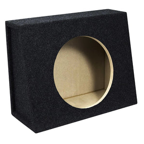 Single 12" Subwoofer Angled Truck or Hatchback Box Enclosure