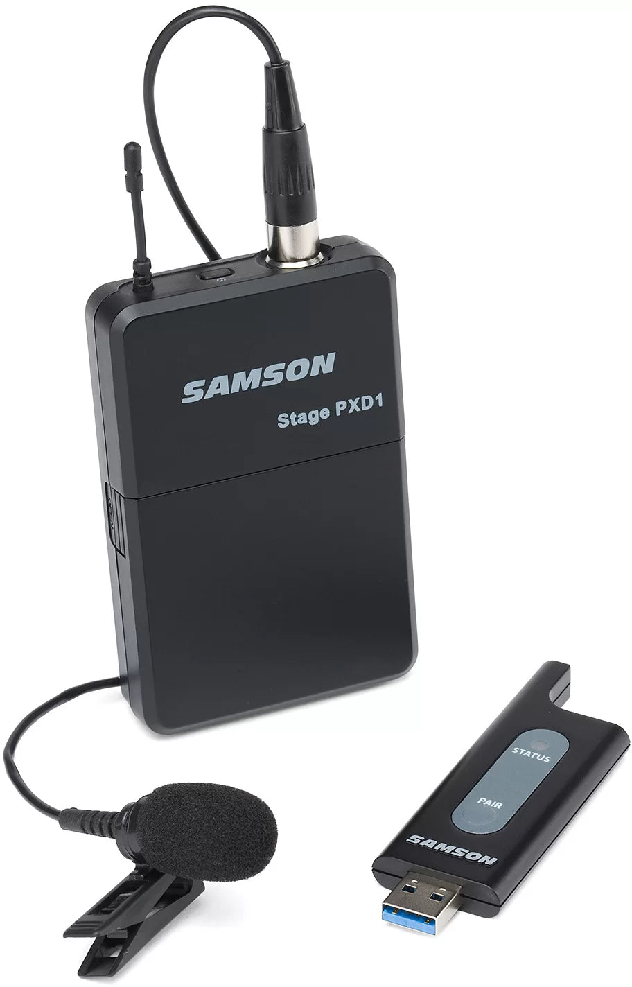 Samson XP106WLM 6" 100W Rechargeable Portable PA with XPD1 Lavalier Mic Wireless System and Bluetooth