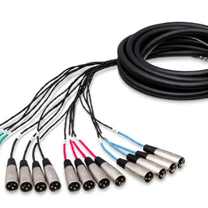 Hosa SH-12X4-100 Pro-Conex 12x4 Stage Box Snake - 100 foot