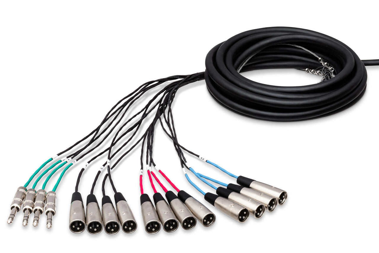 Hosa SH-12X4-25 Pro-Conex 12x4 Stage Box Snake 25 foot