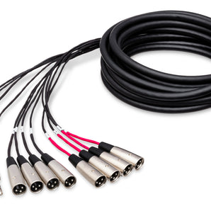 Hosa SH-8X4-50 Pro-Conex 8x4 Stage Box Snake 50 foot
