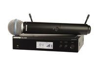 Thumbnail for Shure BLX 24RB58 Rackmountable Handheld Wireless System with Beta 58A Band H10