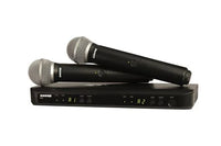 Thumbnail for Shure BLX 288PG58 Dual Handheld Wireless Microphone System Band H10