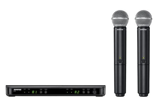 Shure BLX288/SM58 Dual SM58 Handheld Wireless System Group H11