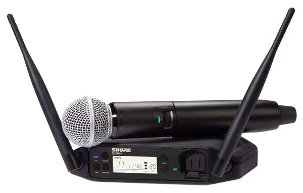 Shure GLXD24 Plus Dual Band Vocal Handheld Wireless System with SM58