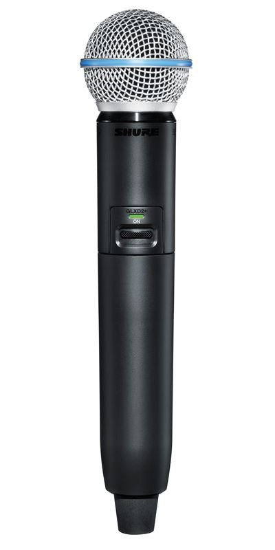 Shure GLXD24R Dual Band Vocal Wireless Handheld System with BETA58A