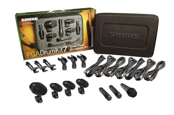 Shure PGADrumKit7 Alta 7-Piece Drum Mic Kit With Case