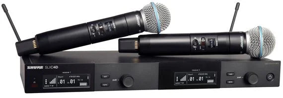 Shure SLXD24D/B58-G58 SLX-D Dual Beta58 Vocal Wireless Mic System