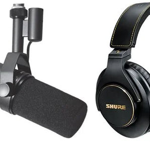 Shure SM7B Dynamic Vocal Microphone Bundle with SRH840A Headphones