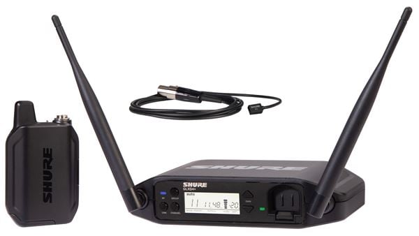 Shure GLXD14 Plus Dual Band Lavalier Wireless System with WL93