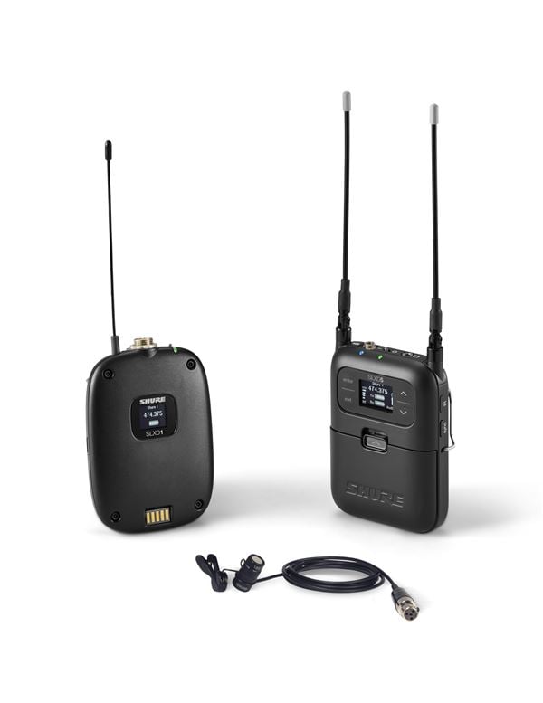 Shure GLXD14R Plus Dual Band Lavalier Wireless System with WL185