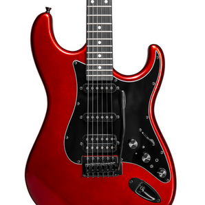 Tagima SIXMART CA-DF/BK Guitar, HSS Pickups, Built-In Effects, Sparkling Candy Apple Red Tagima