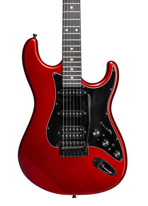 Tagima SIXMART CA-DF/BK Guitar, HSS Pickups, Built-In Effects, Sparkling Candy Apple Red Tagima