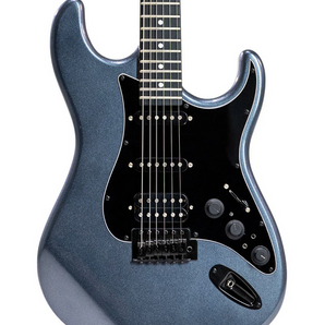 Tagima SIXMART MDSV-DF/BK Guitar, HSS Pickups, Built-In Effects, Metallic Deep Silver Finish