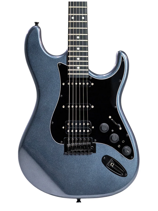 Tagima SIXMART MDSV-DF/BK Guitar, HSS Pickups, Built-In Effects, Metallic Deep Silver Finish