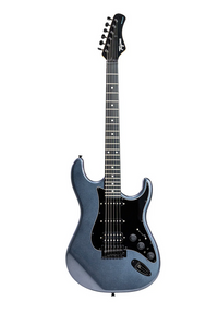 Thumbnail for Tagima SIXMART MDSV-DF/BK Guitar, HSS Pickups, Built-In Effects, Metallic Deep Silver Finish