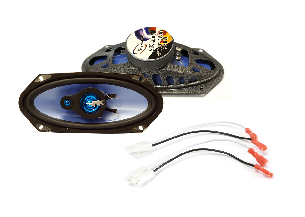 Sky Audio SK4109 4x10" 350W Coaxil Car Speaker Fit CHEVY S-10 PICKUP 82-93