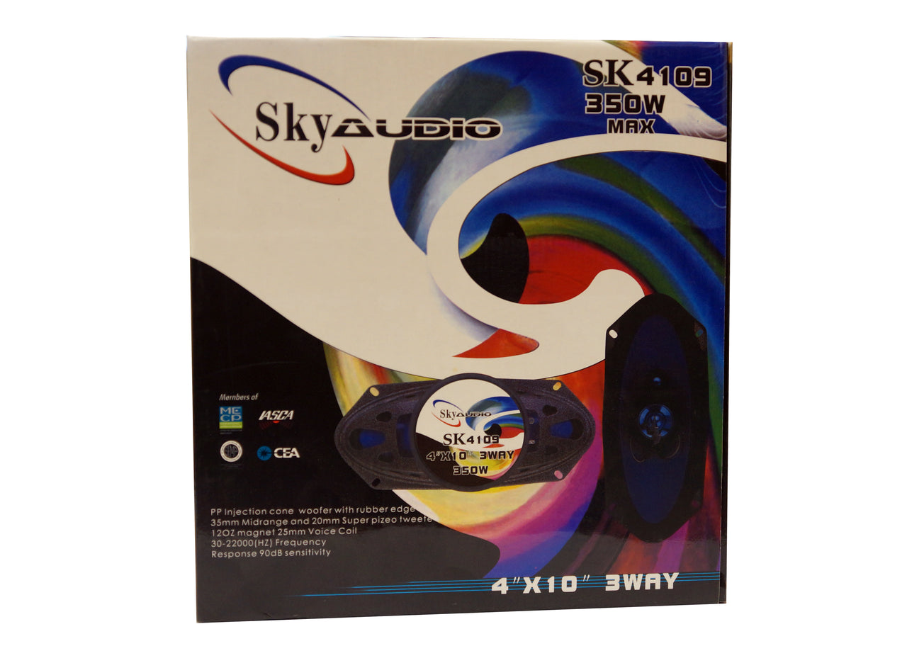 Sky Audio SK4109 4x10" Car Speaker Fit GMC Yukon (2 DOOR) 1995-99