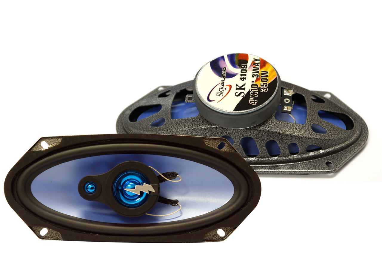Sky Audio SK4109 4x10" 350W Coaxil Car Speaker Fit Chevy C/K Pickup 1973-86