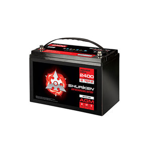 Shuriken SK-BT120 12V High Performance AGM Power Cell Battery for Systems Up To 2400 Watts