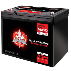Shuriken SK-BT70 12V High Performance AGM Power Cell Battery for Systems Up To 1650 Watts