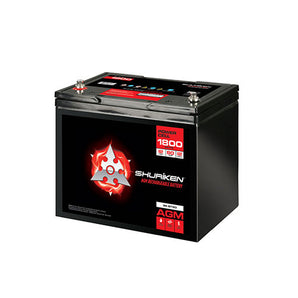 Shuriken SK-BT80 12V High Performance AGM Power Cell Battery for Systems Up To 1800 Watts