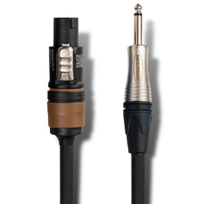 Hosa Edge SKT-215Q Speaker Cable Neutrik speakON to 1/4" TS 15 foot