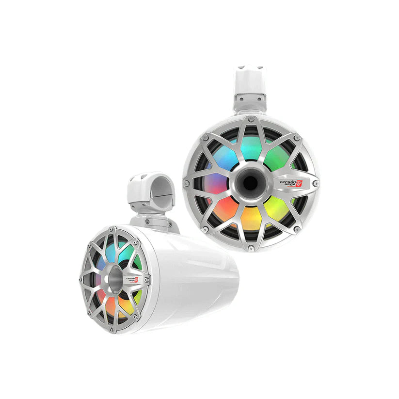 Cerwin Vega SH8F4W RPM Stroker 2-Way 8" Pod Speaker System (Pair) - White