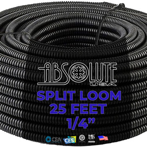 absolute-slt14-14-split-wire-loom-25ft-with-3m-tape