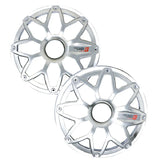 White RPM Stroker Marine 6.5 Inch Speaker Grill Pair