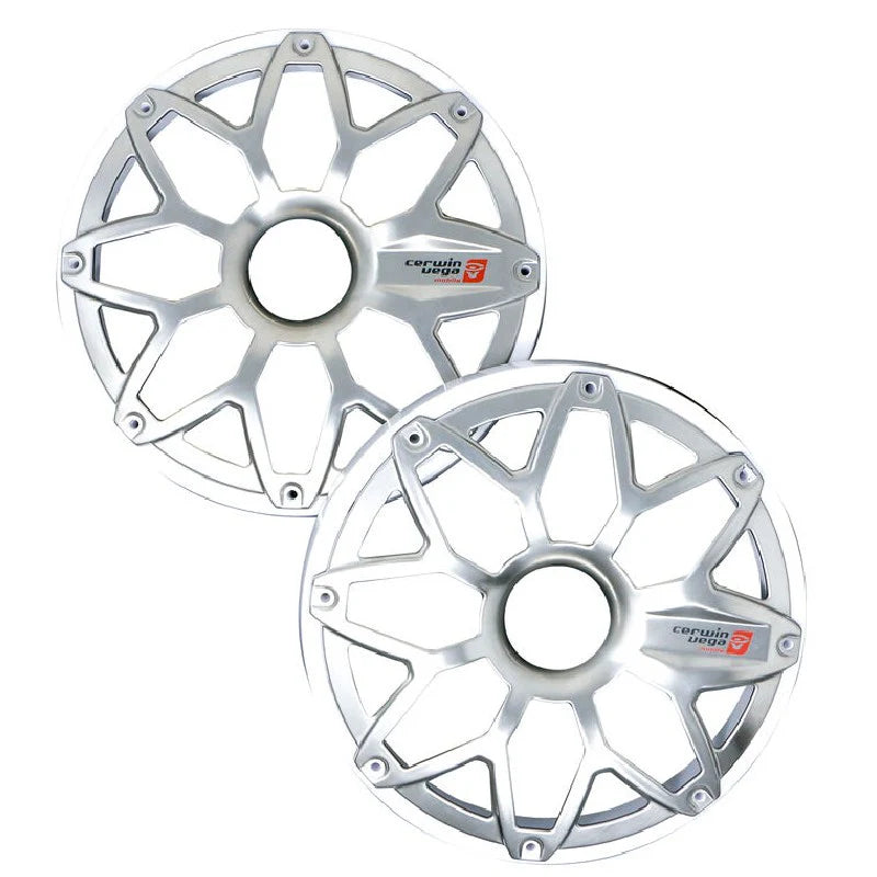 Cerwin Vega SM65FGW 6.5" RPM Stroker Series Flush Mount Marine Speaker Grilles (White, Pair)