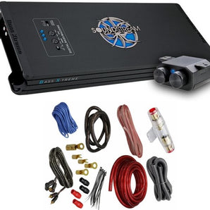Soundstream BXT1.10000D 10000W Monoblock Amplifier Built In BX-10 Bass Enhancer + Amp Kit