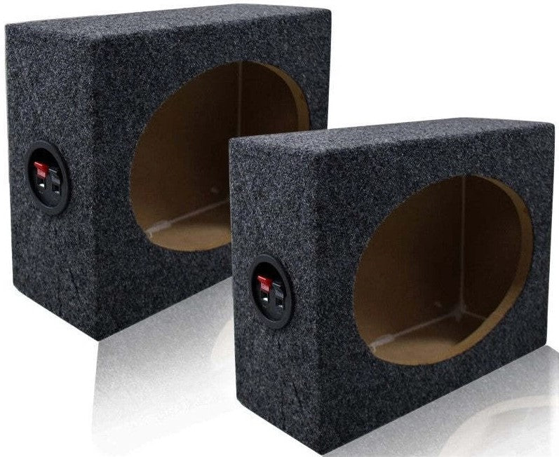 2 Pair Absolute TQ-695 6x9" 5-Way Speakers 600W + 6X9" Enclosure Empty Box