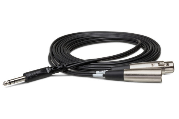 Hosa SRC-203 Insert Cable 1/4" TRS Male to XLR Male/Female 9 foot