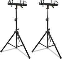 Thumbnail for 2 XP Audio Universal Black Pro Lighting 7' Tripod Light Stand & Square Truss T-Bar Adapter