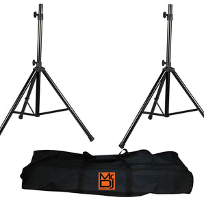 MR DJ SS650PKG Universal Folding Tripod PRO PA DJ On Stage Speaker Stand & Carrying Bag
