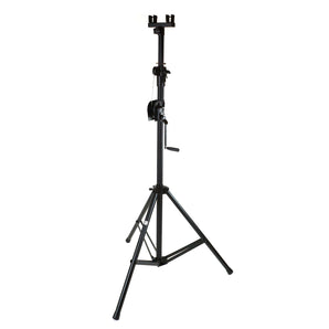 MR DJ ST150 10Ft Light Stand Stage Lighting Truss Hand Crank Up + 6" T-Bar Truss Adapter