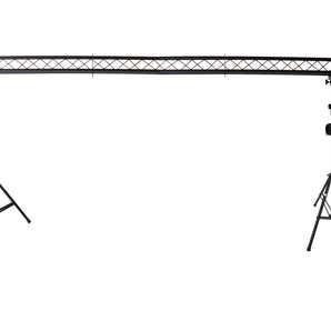 MR DJ ST150-2-6-3 DJ Lighting Truss Stand Dual Crank-Up Stand & 15FT X 6" Triangle Truss