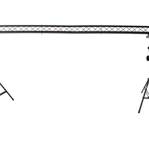 MR DJ ST150-2-10-3 DJ Lighting Truss Stand Dual Crank-Up Stand & 15FT X 10" Triangle Truss